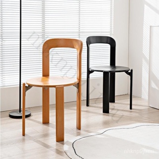 超優惠-可開發票 北歐輕奢 實木餐椅 現代簡約傢用餐桌椅 小戶型可疊放餐廳彩色椅子