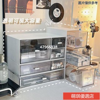 ✨臺灣出貨+熱賣✨桌面收納盒 ins風高顏值辦公室抽屜式化妝品整理置物架 學生書桌文具 手帳膠帶雜物整理盒置物盒