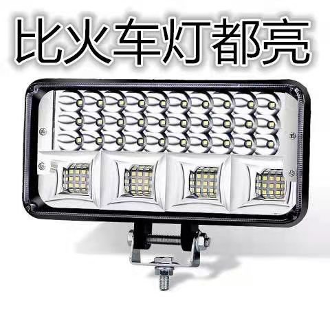 車友推薦 車燈led強光超亮遠近光12V-80V電動車拖拉機大燈強光超亮四輪車燈 8WZQ