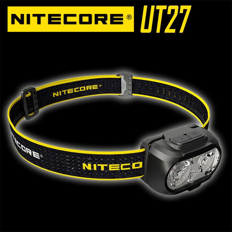 新款熱賣NITECORE奈特科爾UT27超輕量防水頭燈露營探索強光頭盔燈夜跑釣魚