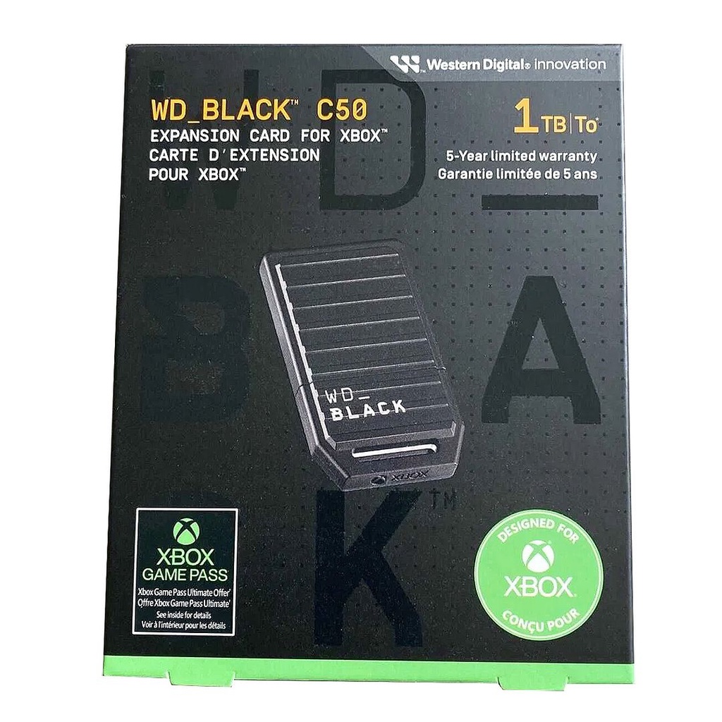 WD_BLACK C50 隨插即用擴充記憶卡 1TB (Xbox Series X|S 適用)(平行進口)