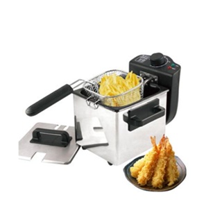 Mini 1.5L household Electric Deep Fryer Stainless Steel sing