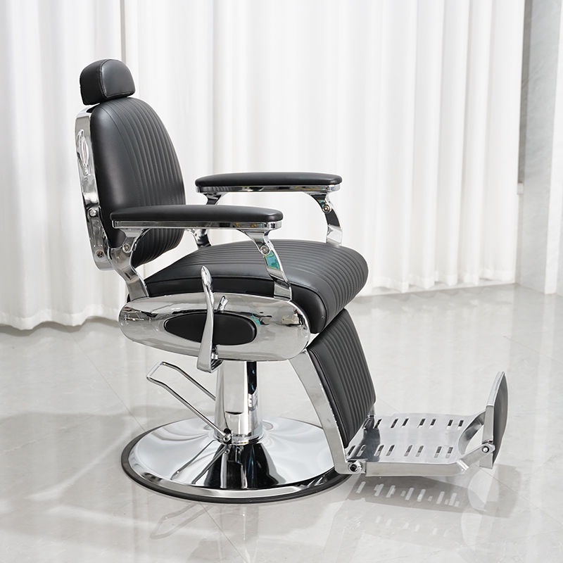 理髮椅 美發椅 美容椅 複古油頭椅子 可放倒理髮椅髮廊專用美髮椅 barber男士颳衚修麵