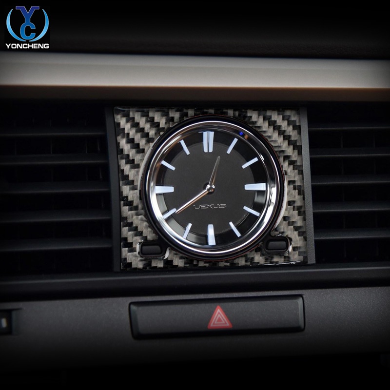 LEXUS 凌志 RX300 270 200T450H內飾改裝配件碳纖維時鐘面板貼