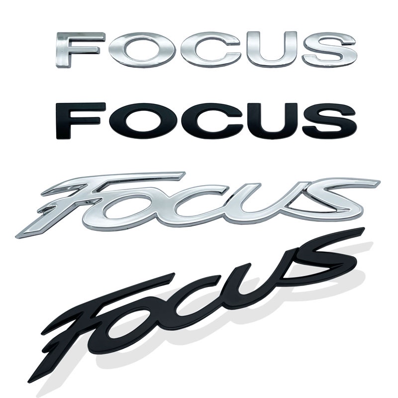桃園出貨 汽車裝飾 3D ABS 汽車字母後保險槓後備箱貼花標誌標誌貼紙 Ford Focus Logo MK1 MK2