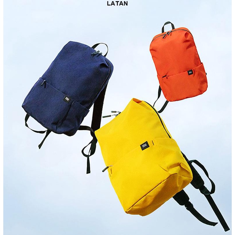 LATAN-XIAOMI 小米學校背包防水有很多顏色選擇時尚設計 7L 10L 15L 20L