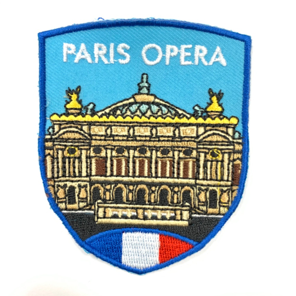 【A-ONE】法國 巴黎歌劇院 外套文青設計 布藝徽章 DIY 創意 Patch 袖標 布標 布貼 補丁 貼布繡 臂章