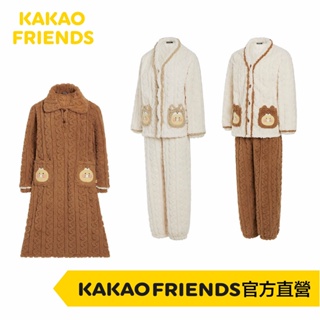 KAKAO FRIENDS 森林小屋 春植睡衣組 男款 女款 長裙毯