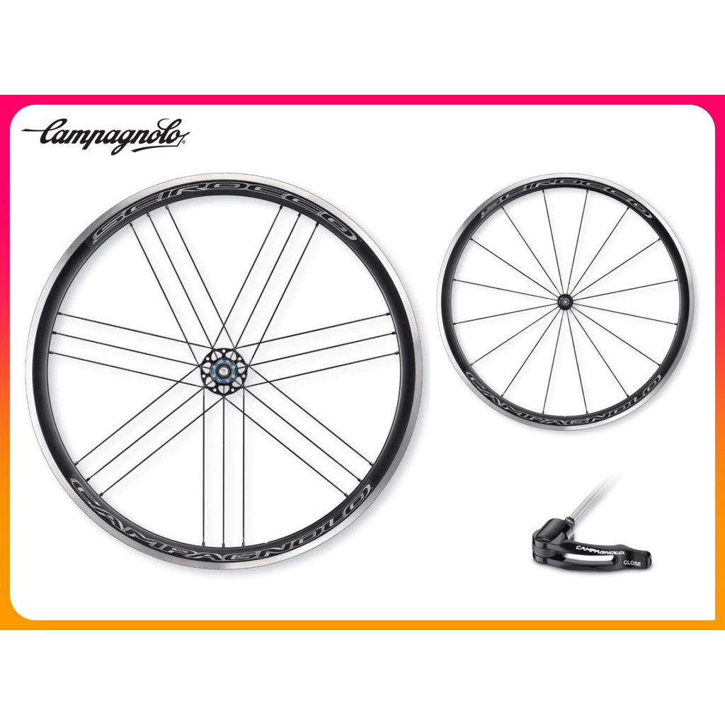 騎樂●公司貨●Campagnolo SCIROCCO/鋁合金輪組/S系統/HG棘輪/框煞/2 Way