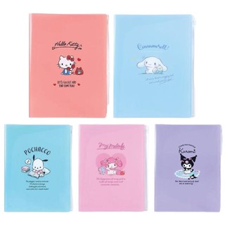 【現貨】小禮堂 Sanrio 三麗鷗 對開A4檔案夾 Kitty 美樂蒂 酷洛米 大耳狗 帕帢狗
