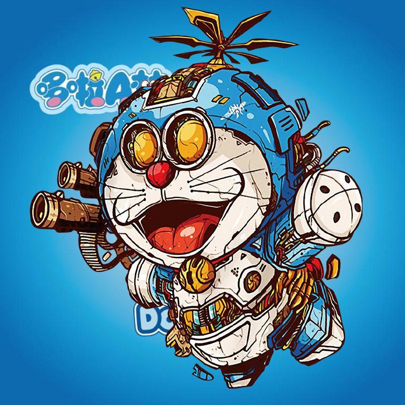 哆啦A夢衛衣男女日系卡通新款潮牌連帽叮當機器貓外套卡通情侶裝