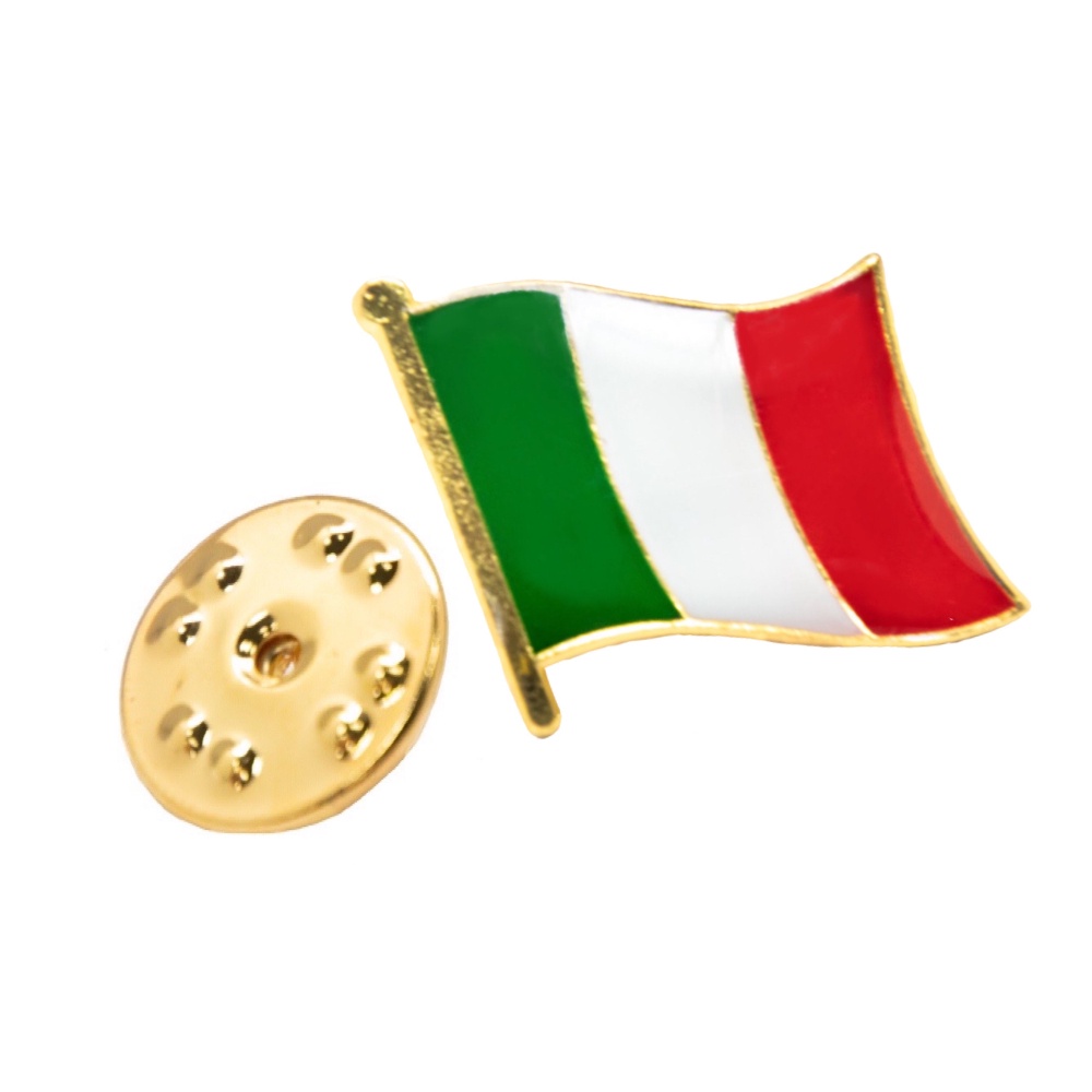 【A-ONE】 Italy義大利 國家胸針 紀念別針 金屬胸章 紀念胸徽 選舉 送禮