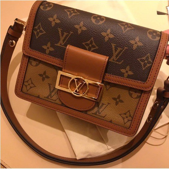 二手精品 LV LOUIS VUITTON DAUPHINE MINIBAG M44580（實拍）