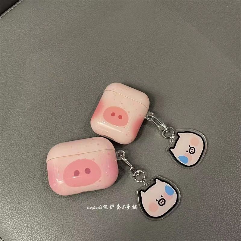 粉色可愛小豬airpods pro耳機殼適用蘋果藍牙airpods2/3代保護套