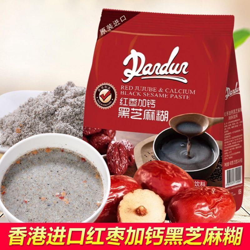 中國香港黑芝麻糊 丹頓紅棗加鈣黑芝麻糊 內14小包入早餐代餐