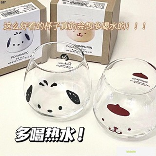 【臺灣熱賣】 新款杯子ins高顏值三麗鷗卡通玻璃杯帕恰狗水杯飲料牛奶杯少女心