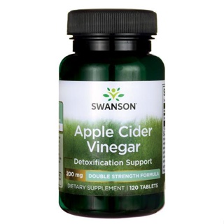 【Swanson】免運 Apple Cider Vinegar蘋果醋錠 200 mg *120 顆
