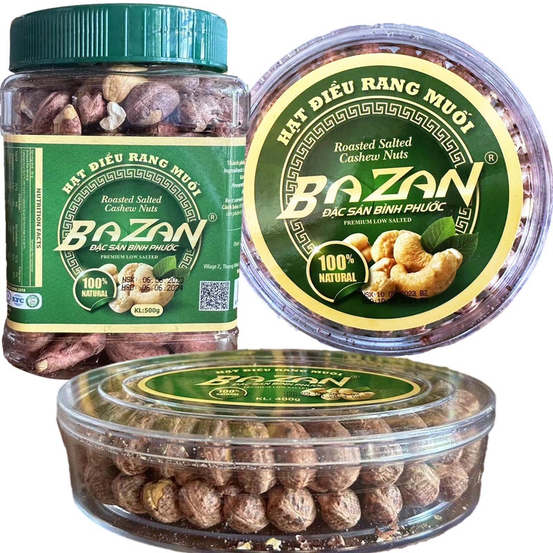 越南進口BAZAN帶皮碳燒鹽焗A+腰果仁堅果零食小吃休閑食品炒貨
