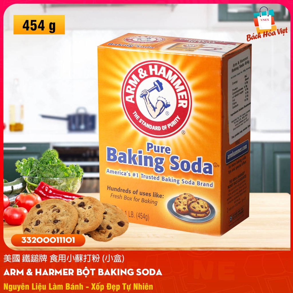 美國 鐵鎚牌 食用小蘇打粉 - Bột Baking Soda (Hộp 454g)