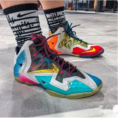 代購NK LeBron 11 Premium 炫彩鴛鴦 雷霸龍 詹姆士 詹姆斯11代 男子實戰籃球鞋650884-400