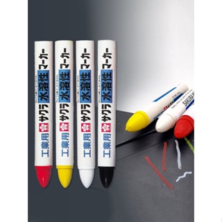 免運 油漆筆 補漆筆 新款 品質超好 櫻花水性蠟筆skauraWSC水溶性白色可溼擦環保金屬鋼材工業記號筆