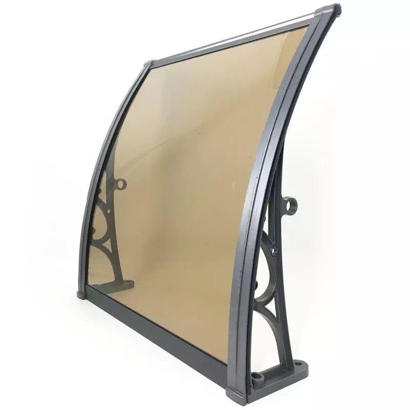 熱賣鋁合金支架雨棚耐力板無聲家用陽臺窗戶大門空調靜音遮陽遮雨蓬米亞生活用品