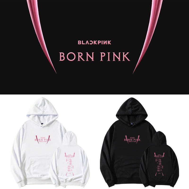 BLACKPINK專輯世巡演唱會BORN PINK周邊應援同款衛衣連帽衫打歌服&lt;=蘭蘭=&gt;