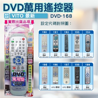 [百威電子] DVD遙控器 紅外線傳輸 VITO 景新 DVD遙控器 支援圖片區