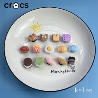 ✨臺灣發貨✨ 鞋釦 crocs 鞋花 洞洞鞋鞋釦 洞洞鞋配飾 配件花扣迷你小巧美食 餅乾煎蛋麵包鞋花Cross裝飾鞋