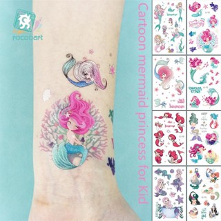 1Sheet Temporary Tattoo Sticker Fashion Fake Tatoo Mermaid