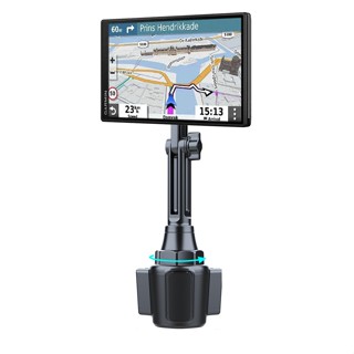 Garmin Nuvi 65 55 61 GPS DriveSmart65長管杯架/杯架底座萬向球支架汽車用衛星導航車架