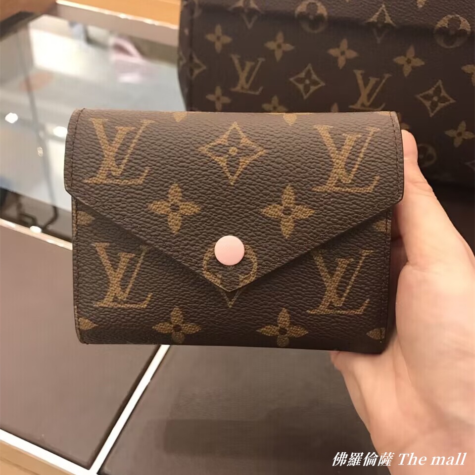 LV 路易威登 Victorine 錢包 三折 短夾(粉色) 卡夾 錢夾 皮夾 M62360 現貨