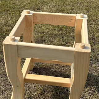換鞋凳家用四方凳子正方形耐用榫卯戶外純實木方凳四腳虎腳凳新款