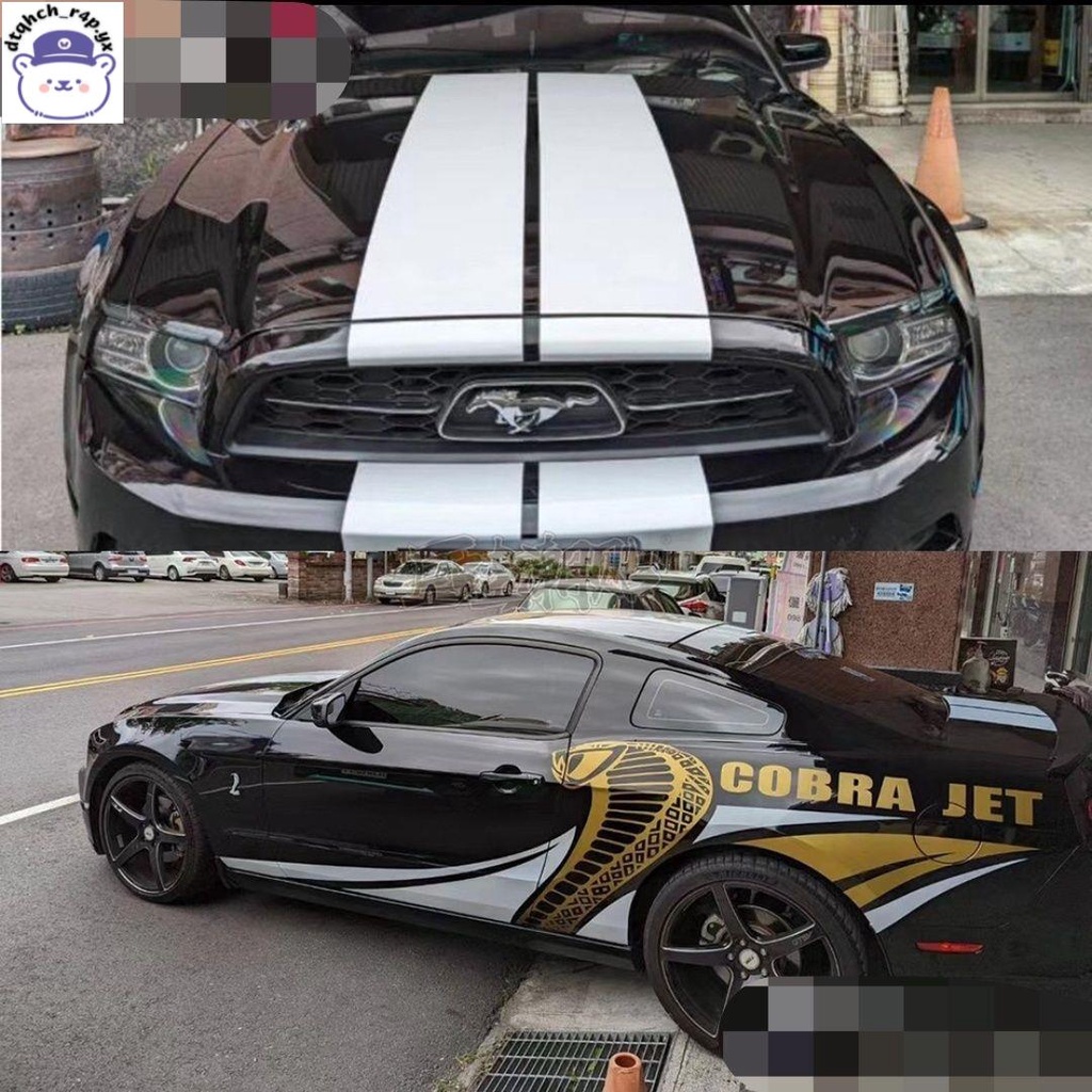💗心動貨💗#熱賣新老款福特野馬MUSTANG車貼GT500謝爾比蛇拉花個性改裝飾貼紙