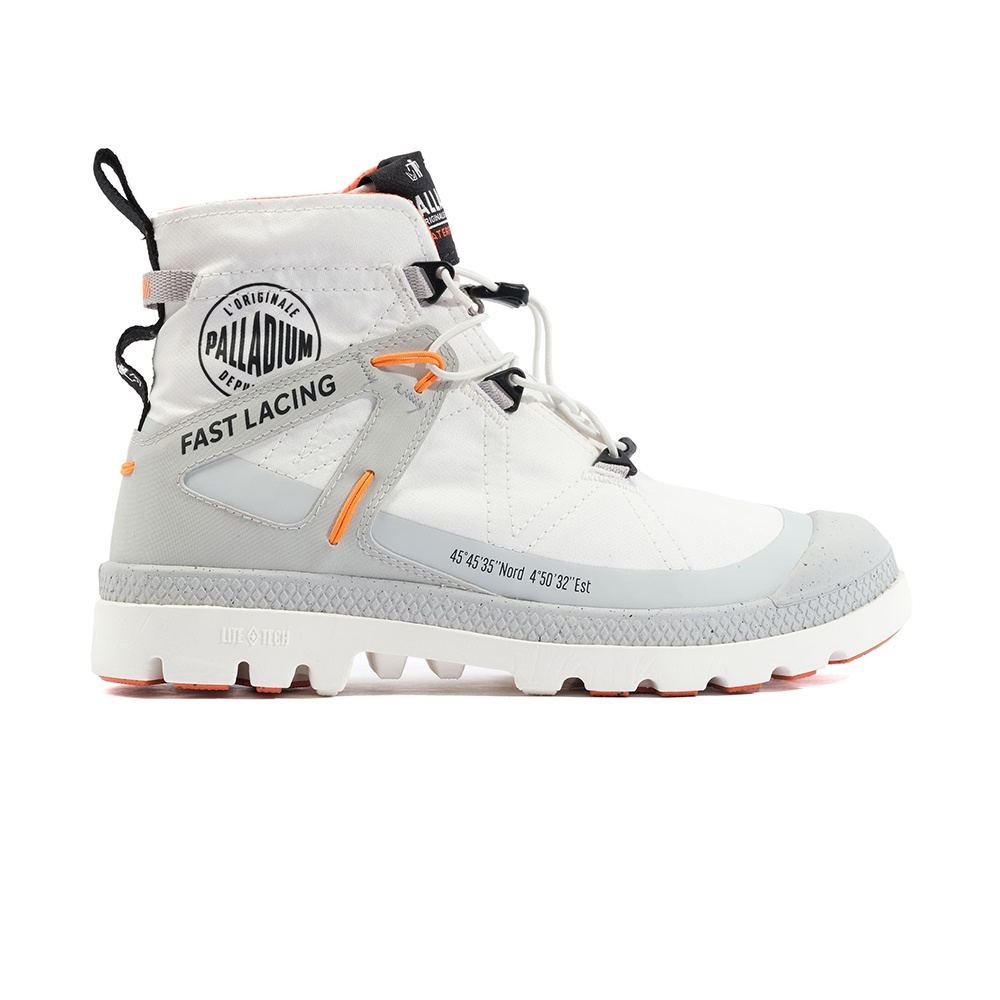 Palladium Pampa Travel L+ WP+ 女 白灰 快穿 輕量 防水 靴子 休閒鞋 98849-116