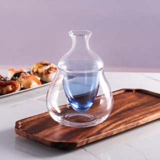 茶道 日式 水晶 玻璃 清酒壺 創意 紅酒 冰酒 器 一人份 分酒器 威士卡 洋酒 冰鎮壺 日式冰酒器 水晶玻璃壺