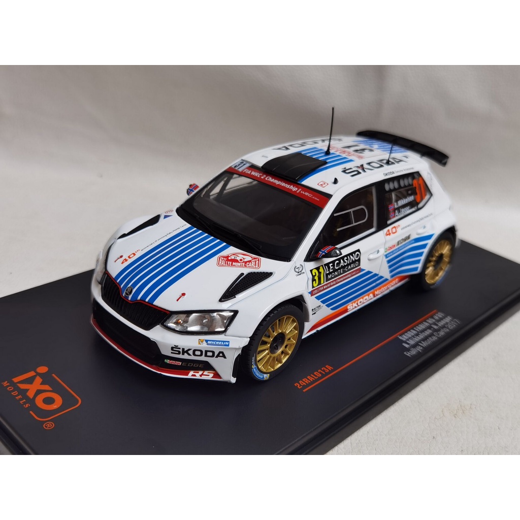 IXO 1/24 SKODA FABIA R5 #31 2017 斯柯達賽車模型 合金