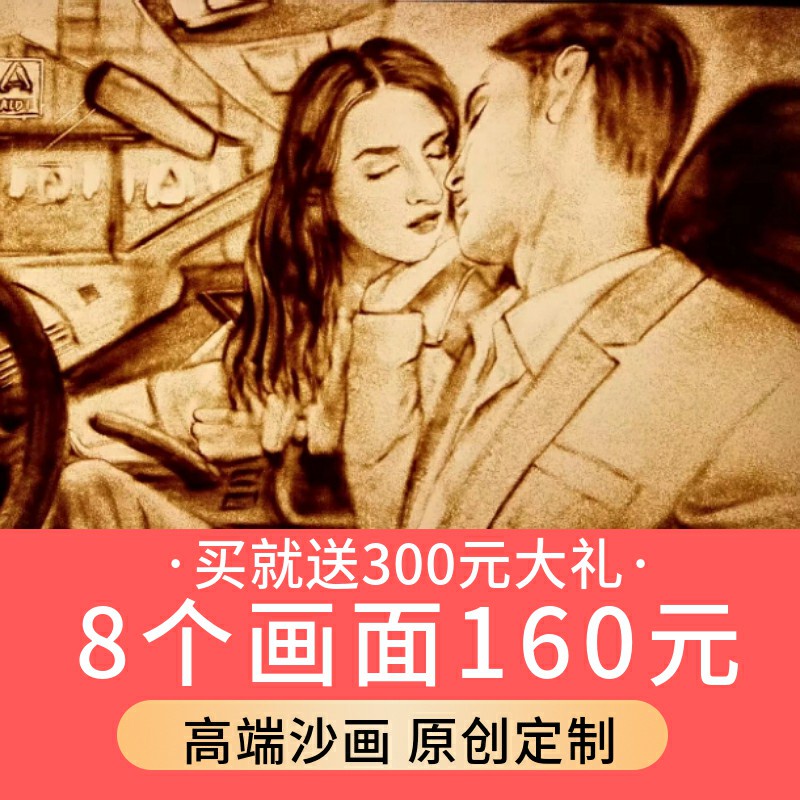 婚禮沙畫新款結婚求婚生日演講創意開場白企業年會mv視頻制作美少女戰士精品店