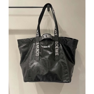 二手LOEWE Fold Shopper 最新秀款購物袋/媽咪袋 0685黑色