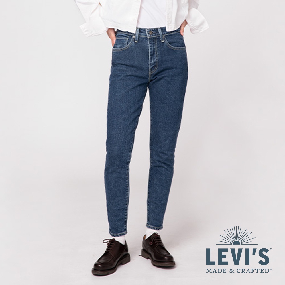 Levis LMC MIJ日本製 721高腰緊身窄管牛仔褲/職人水洗工藝/彈性布料 女 86642-0007 熱賣單品
