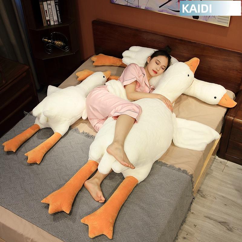 【臺北出貨】大白鵝大鵝排氣枕趴睡枕玩偶抱枕毛絨玩具抱睡公仔娃娃床上睡覺