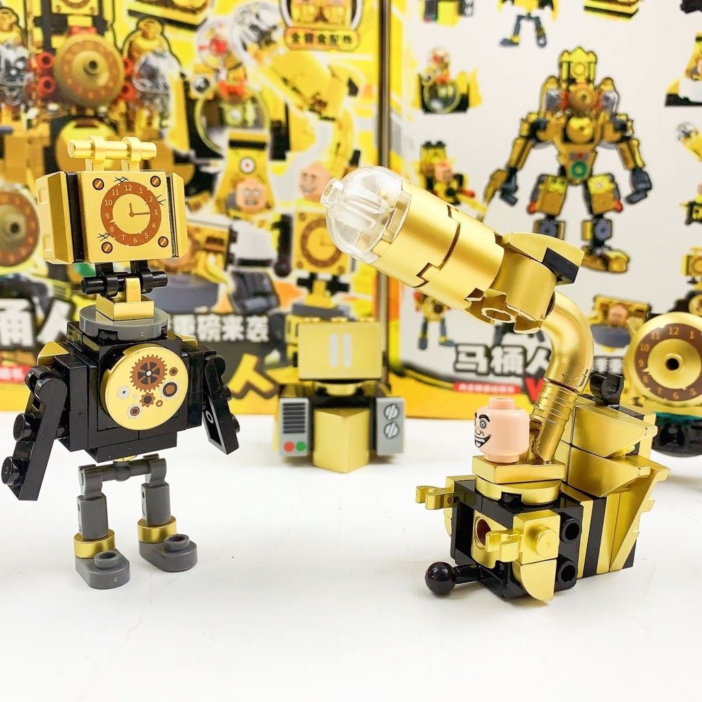 ❤熱銷大爆款❤合體黃金時鐘人模型盲袋馬桶人電鉆人泰坦機器人