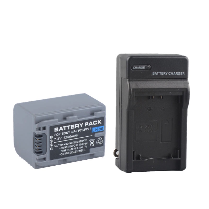 NP-FP71/FP70電池充電器適用索尼 HC85E/HC40E/HC20E/HC30E/HC43E HC23E HC