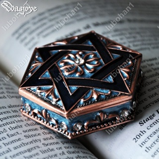 十三月🎄Wasjoye六芒星復古歐式公主首飾盒信物盒珠寶戒指飾品收納盒禮物 手工彩繪🌈sam1010907