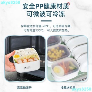 臺灣出貨大容量飯盒 糙米飯分裝冷凍盒裝 實物收納盒 冰箱收納 雜糧飯盒子 減脂餐定量收納100g米飯小飯盒減肥LNBG