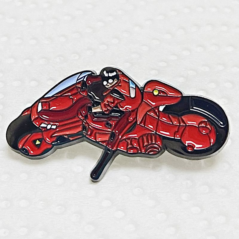 台灣出貨 日本動漫電影阿基拉紅色摩托車胸針二次元周邊配飾禮物