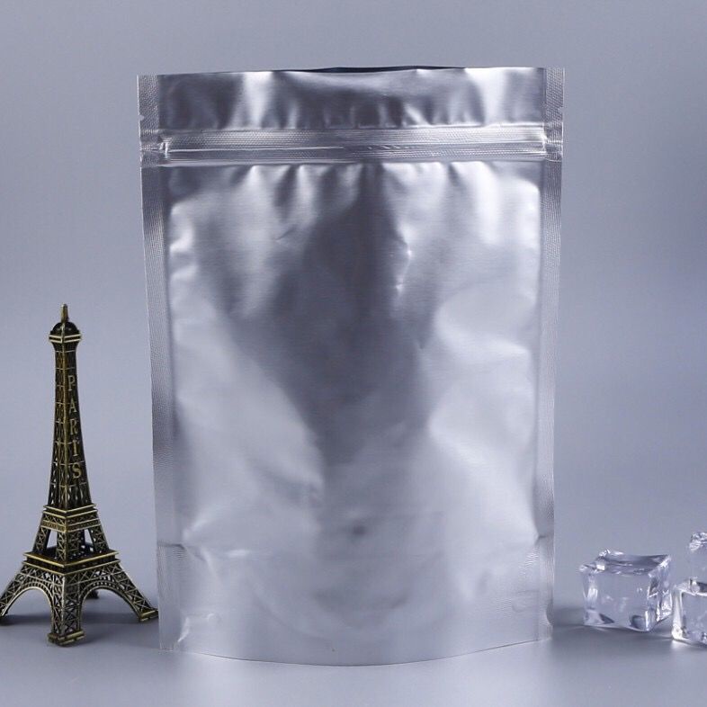 純鋁箔自立自封袋 茶葉密封包裝 定製印刷Logo食品鋁袋現貨粉末袋