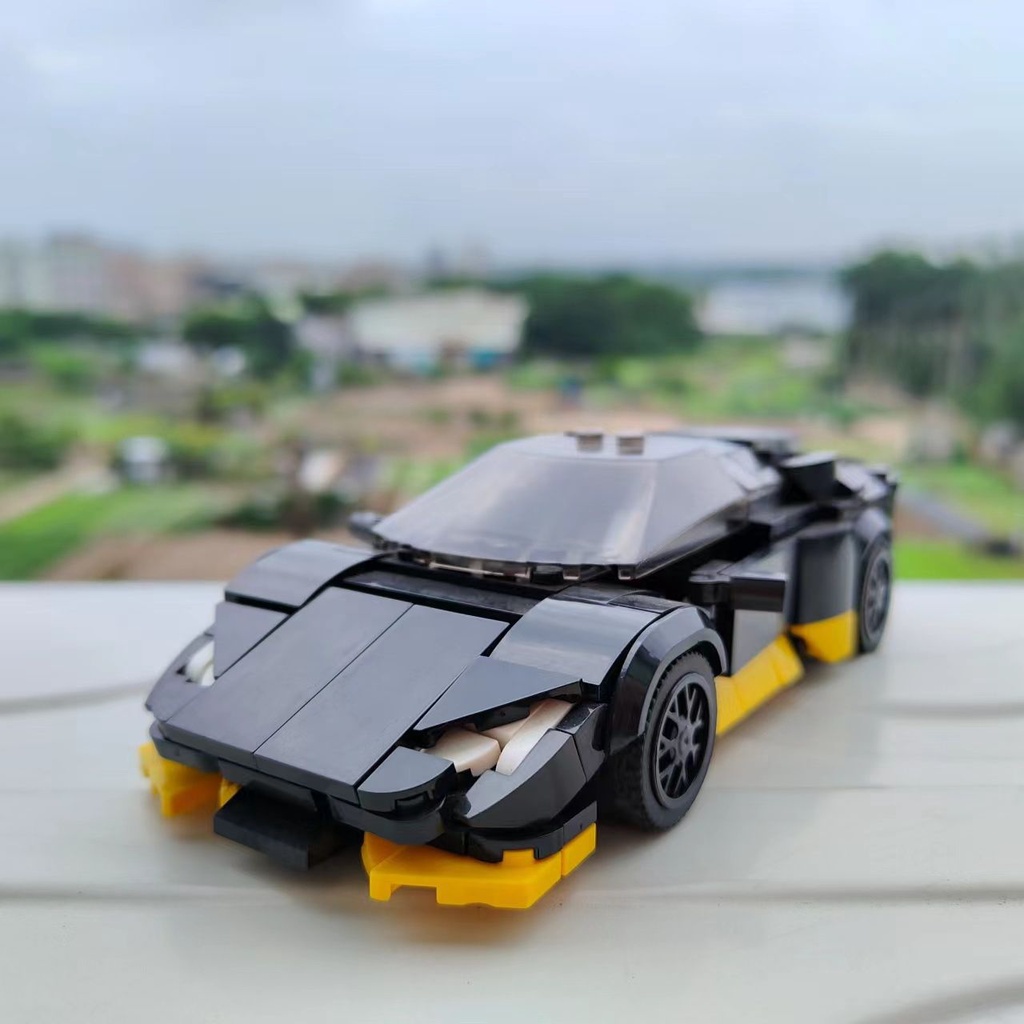 積木車 lego汽車 跑車積木 8格賽車模型speed系列蘭博基尼颶風跑車拼裝擺件moc積木玩具汽車