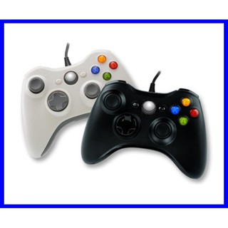 XBOX360 / PC電腦 有線 震動 控制器 手把 把手 搖桿 (黑色/白色)(副廠非原廠)全新品【臺中大眾電玩】