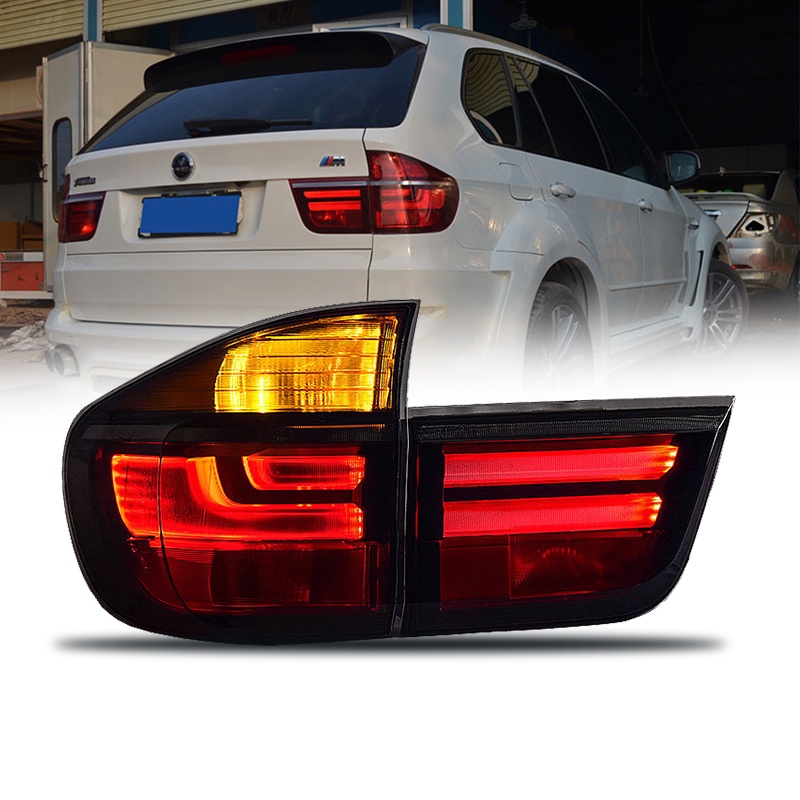 適用于07-13老款BMW X5E70尾燈總成 改裝新款LED剎車轉向燈倒車燈